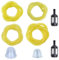 Mtanlo 4 Pieces Universal Fuel Line, Petrol Fuel Line Hose Tube,2 x 3.5mm, 2.5 x 5mm, 3 x 5mm, 3 x 6mm for Chainsaws Lawn Mower String Trimmer Blowers Common, with Petrol Filter Oil Bubbles