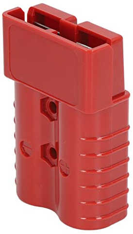 Akozon Kit Connettore a Spina 350A 600V - SH350 Connettore Rapido per Batteria Ad Alta Corrente Bipolare per Auto, Energia Solare, Roulotte, Barca e Carrello Elevatore (Rosso)