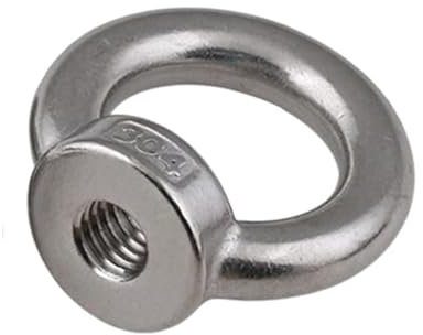 1 Stück Ringmutter M3 M4 M5 M6 M8 M10 M12 M14 M16 M20 M24 304 Edelstahl Marine Hebe Ringmutter Ring Hakenmutter Kabel Seil Heben (Size : M16)