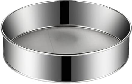 Setaccio per farina in acciaio inox, a maglia fine, setaccio per farina da cucina, setaccio drenante per farina da cucina, setaccio per pasta, pasta, frutta, fagioli, verdure, succhi