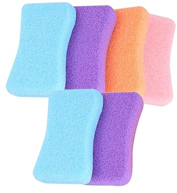 MUSISALY 6 Stück Pediküre Bimsstein aus Pu Material zur Sanften Entfernung Abgestorbener Haut Praktisches Peeling Werkzeug für Weiche Füße und Bessere Durchblutung Zufällige Farbe