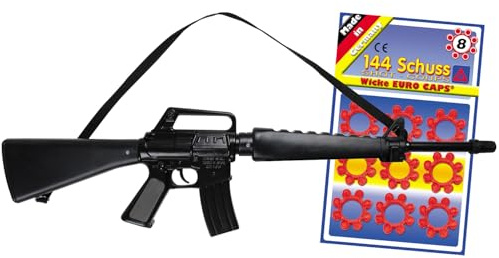 M118 Deko-Requisite Schwarz 71 cm inkl. 144 Schuss Kostüm-Zubehör für Erwachsene