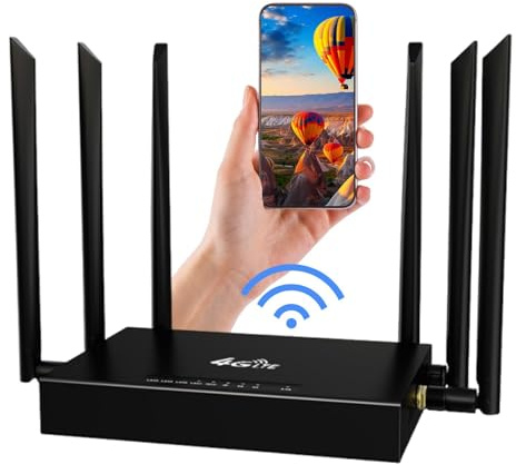 Ultra Link Router WiFi 5g en Cualquier Lugar, Portatil Inteligente De Alta Velocidad De 500 Mbps con 6 Antenas Omnidireccionales, Plug and Play