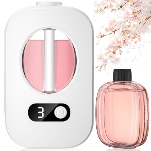 ChengJin Automatic Aromatherapy Diffuser, Wall Mounted, 3 Power Level 360° Surround, Rechargeable, Battery Life with LCD Display