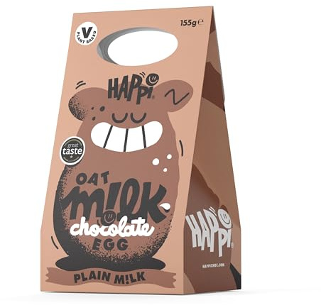 Happi 155g Oat Milk Vegan Easter Egg - Vegan Easter Chocolate - Soya Free Easter Eggs - Award Winning Flavour
