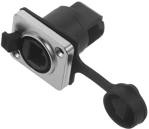 FUNOMOCYA Panelmontage-adapter Ecksteckdose Ethernet-extender Buchse-buchse-schottverlängerung Für Innen Außenbereich Datenverlängerungsadapter