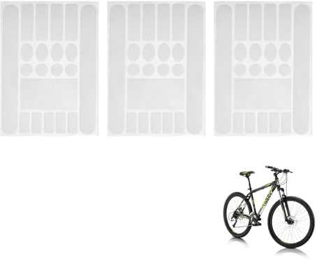 MniimaLuxe Film de protection pour cadre de vélo, film de protection de peinture transparent, film de protection pour cadre, autocollant de vélo, protection du cadre de vélo (blanc)
