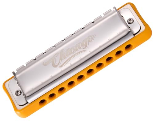 JDR Harmonica Blues Diatonic Harp Key of C 10 Holes 20 Tones Chicago
