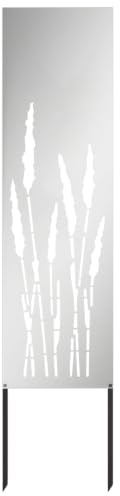 vidaXL Garten Sichtschutz-Leinwand Silber 32 x 140 cm Verzinkter Stahl