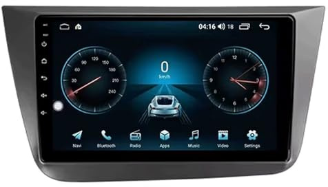AutorRadio GPS Multimedia estéreo Android 14 para Seat Altea 5P 2004-2015 Unidad Principal de 9 Pulgadas con Pantalla táctil GPS Bluetooth WiFi FM cámara de Marcha atrás (A 4G+64G).