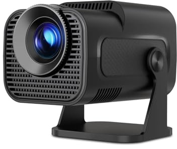 Mini 720P 4K Projektor 300ANSI Wifi6 BT5.0 Cinema Outdoor Portable 180° Roterbar Skapa En AtmosfäR(Black)