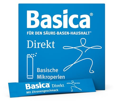 Basica Direkt® Basen-Mikroperlen zur direkten Einnahme ohne Wasser - praktisch für unterwegs, vegan, laktosefrei, ohne Zucker, basische Mineralien und Spurenelemente, Säure-Basen-Balance, 80 Sticks