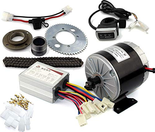 24V36V 350W Motor Kit Gokart Engine System with Gas Pedal Child Bike Conversion Kit DIY 4-Wheels Cart (36V Thumb kit)