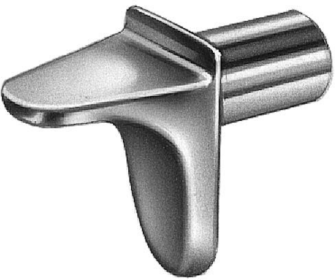 Mini-Bodenträger Zinkdruckguss mit einem Zapfen-Durchmesser 5mm ( vernickelt ) (40 Stück)