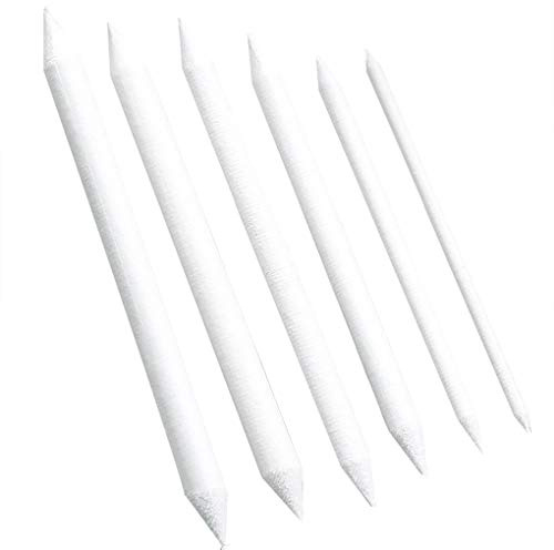 IPENNY 12 Stück Papierwischer Mischen Set Bleistife für alle verwischbaren Zeichenmaterialien Blending-Stift zum verschmieren von Bleistift Wischstift in verschiedenen Größen