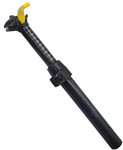 BIKECO Aluminium-Sattelstütze für Mountainbikes, 30,9/31,6 x 375 mm (31,6 mm)