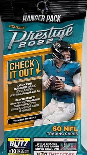 Panini 2022 Prestige Football NFL Hanger Pack - 60 Trading Cards