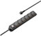 Hama Ciabatta Elettrica Esterna a 6 Prese, Impermeabile IP44, Interruttore, 2 m (Presa da Giardino, Multipla, Protezione da Contatto, 45°) Nero