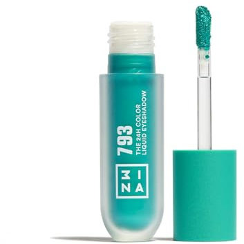3INA - The 24H Color Liquid Eyeshadow 793 - Lidschatten Türkis | Flüssiger Lidschatten - 24H Langanhaltende - Wasserfeste Formel - Leichte und Cremige Textur - Vegan - Cruelty Free