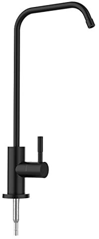 Wasserhahn Küche Trinkwasser, Küchenarmatur Osmose Schwarz Edelstahl Wasserfilterhahn