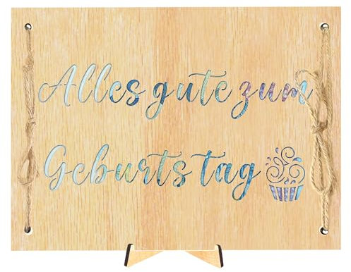 Geldgeschenke Geburtstag Geldgeschenke Verpackung Holz mit Ständer Alles Gute zum Geburtstag Geldgeschenk Holzkarte, Geburtstagsgeschenk Geburtstagskarte
