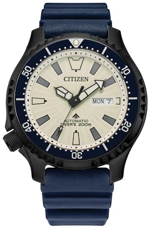 Citizen Orologio automatico da uomo NY0137-09A, Nero, Lo stile dell'orologio automatico da uomo NY0137-09A può essere descritto come sport e orologio subacqueo. Questo si basa sui