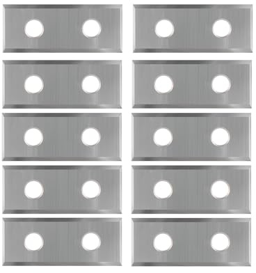 4 Schneidkanten Wendeschneidplatten Austauschbare Hartmetall-Wendemesser 1.5mm Dicke, 10 Stück Ersatzklingen12 X 29.5X 1.5mm, für Wendeplatten Bündigfräser (als Ersatz)