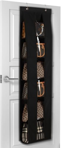 Lirex Handtaschen Aufbewahrung,Schal Aufbewahrung,Taschen Garderobe,Taschenaufhängung,Taschenaufbewahrung,Taschen Aufbewahrung Tür, Schwarz