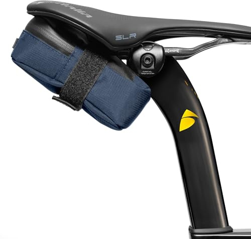 ALMSTHRE Signature Bike Saddle Bag – Cosmic Blue | 0.5L Bike Seat Bag (3 x 5.25 x 2) | Water-Resistant Ripstop, Waterproof Zipper, Internal Pocket | Durable Under Seat Storage