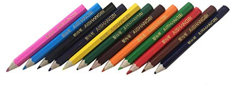 Generisch Kleiner Farbstift Malstift Bleistiftmine Farbe 12 Büro & Schreibwaren Reifenstift Gelb Wasserfest (Multicolor, One Size)