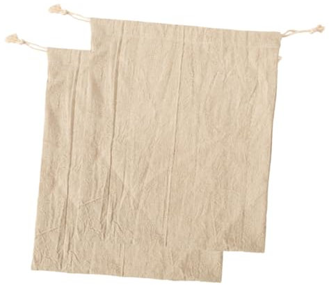 Cabilock 2stücke Brotaufbewahrungsbeutel Mit Kordelzug Aus Leinen Wiederverwendbare Lebensmittelbeutel Zum Mitnehmen Für Selbstgebackenes Brot Und Andere Brotsorten