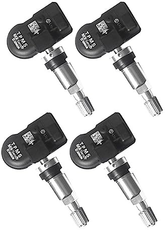Asyduey 4 Piezas de ProgramacióN MX Sensor TPMS Monitor de PresióN de NeumáTicos Sensor 315MHZ 433MHZ Universal 2 en 1 Herramienta de ReparacióN para Plata