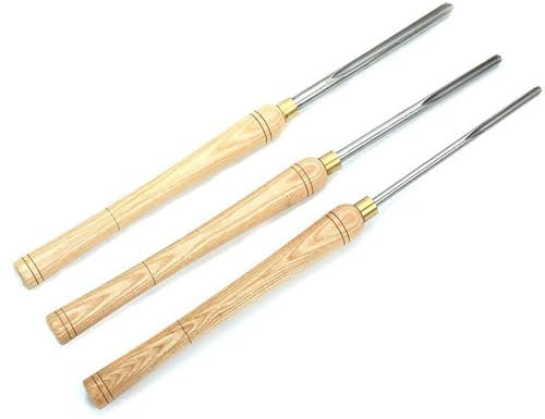 SdaryWare Ciseaux, Gouge à Bol pour Tour à Bois 1/4 flûte 3/8 flûte et 1/2 flûte Outils de Tournage du Bois pour Tour Gouge à Bol 22,5 Outils de Tournage de Bol pour Tour à Bois avec l