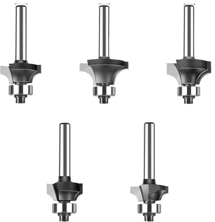 Pratico router arrotondato bit funzionale da 1/4 pollici o 6 mm per bordi perfetti per il fai da te