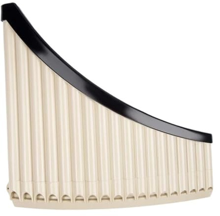 Panflöte Für Anfänger Panflöte Für Anfänger Und Erwachsene ABS Kunststoff 18/16 Ton C Ton Abnehmbares Tretlager(18 off white)
