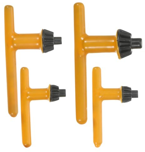DIKACA Drill Chuck Key Set with Steel and Rubber Construction 4pcs for Electric Drill Including 20mm, 16mm, 13mm, 10mm Sizes, Designed for Improved Efficiency and Convenient Replacement