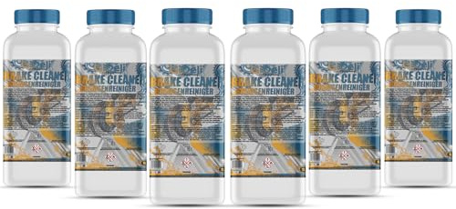GiDeli Lot de 6 nettoyants pour freins de voiture, moto et vélo - Élimine l'huile, la graisse, la poussière de frein, les résidus de colle - Dégraissant d'atelier, séchage rapide, sans résidus