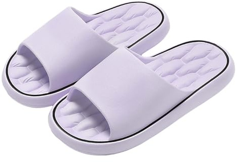 Badtofflor dam badskor badtofflor bekväma molnskor strand sandal duschskor platåsandaler halkfria tofflor tofflor tofflor sommar sandaler sommarskor tofflor, lila, 36 EU