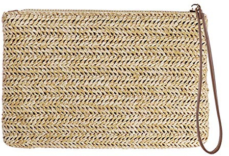 Bolso Embrague Cierre Cremallera Para Mujeres Monedero Playero Elegante Para Verano Y Ocasiones Especiales