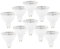 Générique Lot de 10 MR16 GU5.3/GX5.3 6w 230V 600LM No Dimmable 120° LED Ampoule Projecteur Spotlight de Plafond Remplacement d'ampoule Halogène 60W Éclairage de Rail Encastré Blanc Chaud 3000K