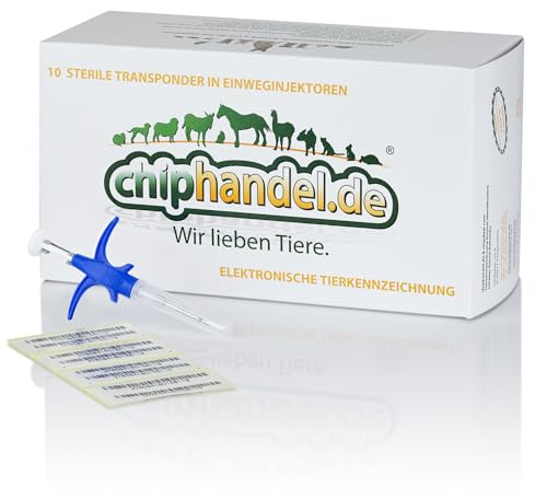 chiphandel.de Wir lieben Tiere. 20 x RFID Tierchip Mini für Hund, Katze, Kleintiere – Deutscher Ländercode 276