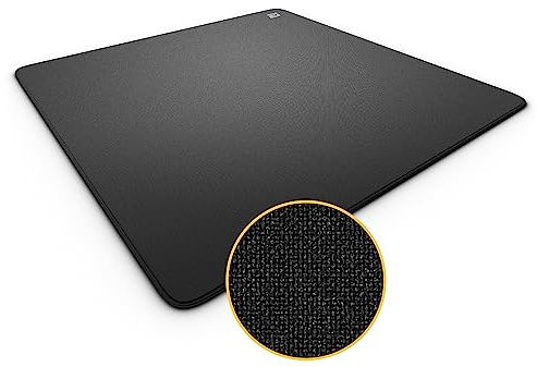 ENDGAME GEAR EM-C Plus Serie XL Mauspad, FPS Gaming-Oberfläche, Eingefasste Kanten, Gewebte Stoffoberfläche, Japanische Poron-Basis, 500mm x 500mm x 3mm, Schwarz