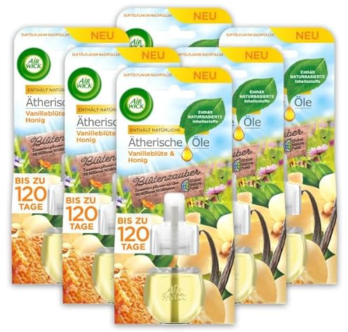Air Wick Duftölflakon Nachfüller Vanilleblüte & Honig 6er Pack (6 x 1 Stück)
