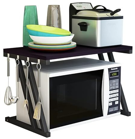 Drumm Support de Four à Micro-Ondes Étagère de Rangement pour Micro-Ondes Multifonctio étagère de Stockage Étagère de Cuisine Support Tablette