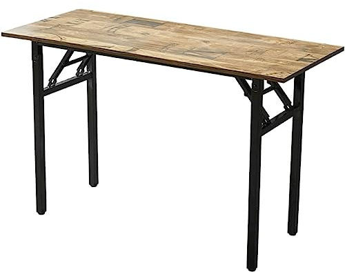 ZUMAHA Schreibtisch Klapptisch, Retro-Schreibtisch, Bürotisch, moderner, einfacher Arbeitstisch, Industrie-Stil, Laptop-Tisch für das Heimbüro Geräumig
