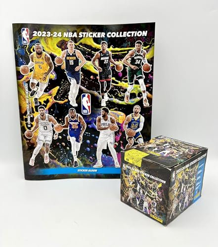 manuelkant Album + Scatola 36 bustine per la raccolta NBA Stickers 2023 2024 figurine