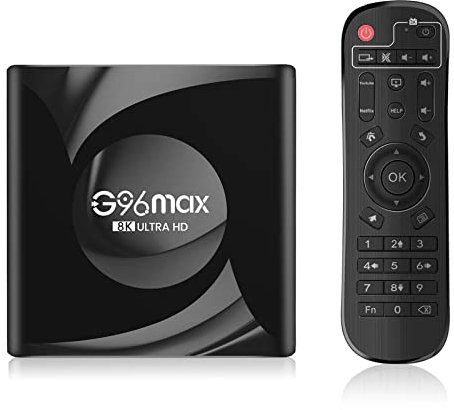 CHROX Android 13.0 TV Box, G96maxr8 Smart Tv Box Rk3528 Quad Core 64-Bit CPU Support HD 4K/ 3D/ H.265 Ethernet 2.4/5G Dual Wifi BT 5.0 Set Top Box,4GB+64GB