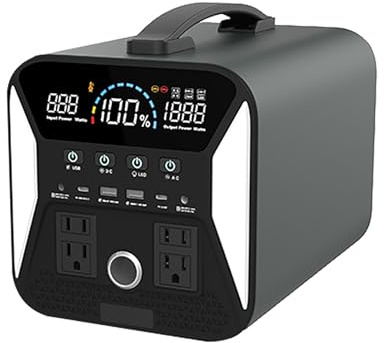 Centrale Elettrica Portatile 300w/500w, Centrale Elettrica Di Emergenza A Batteria Portatile 307,84wh/500,24wh, Generatore Solare Per Esterni, Campeggio, Camper, Alimentazione Di Backup Domestica