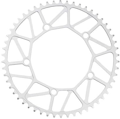 wanhaoaony Fahrradkettenblätter Klappfahrrad schmale breite Zähne 130BCD Kettenblatt 46 48 50 52 56 58T Kettenrad Aluminiumlegierung BMX Fahrrad Kurbelgarnitur Kettenblatt (Color : 54T Silver)