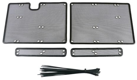 QXWRLD For GWM, for Tank 300 2022 2023, Grille Avant Filet Anti-Insectes Radiateur Condenseur Couvercle De Protection Anti-Insectes Sable Maille en Acier Inoxydable Moustiquaire anti-insectes pour cal